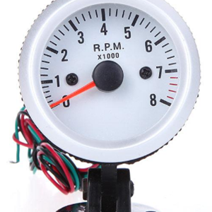 Auto Vehicle Tachometer Tach Gauge with Holder Cup for Auto Car 2" 52mm 0~8000RPM Blue LED Light DHL K1069