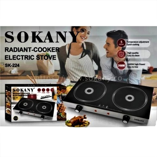 Sokany, Radiant Cooker Electric Stove Smart Cooking Safe And Reliable 2400W Sk-224