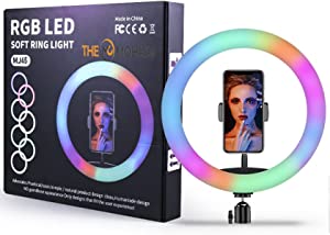 The Mohrim MJ-45 RGB 25W Soft Ring Light USB with Tripod and SmartPhone Stand