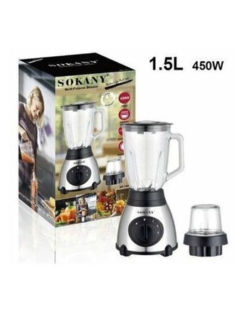 SAokany-Multi-Use-Glass-Blender-Stainless-Steel-1.5L-450W-Sk-144