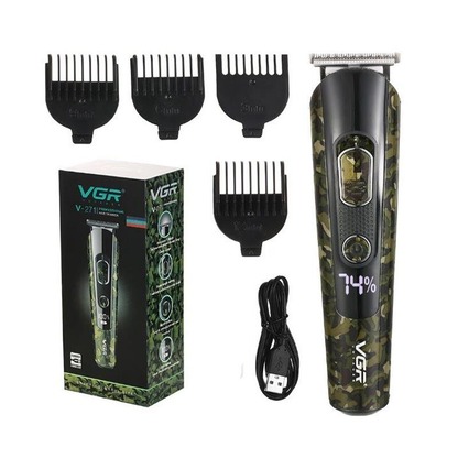 VGR, V-271 Camouflage Professional Rechargeable Hair Clipper Trimmer for Men