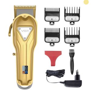 VGR V-140 Cord/Cordless Rechargeable 2500mAh Lithium Battery Professional Hair Clipper (Gold