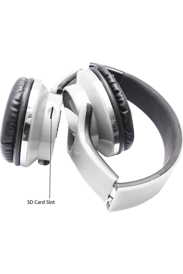 DMG H-666 Bluetooth Wireless Gaming Music Headset with Mic for Smart Phones & Tablets (White)