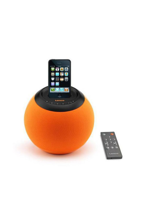 Lenco IPD-4200 Speakerball with iPod Docking Station (Orange)