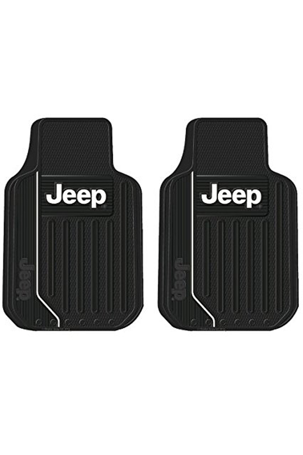 Jeep Logo Elite Series Front & Rear Car Truck SUV Seat Rubber Floor Mats