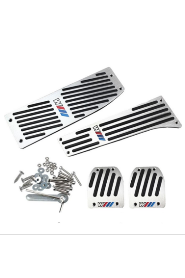 Car Accessory Aluminum Footrest M Pedal Pad Set For BMW X1 E30 E36 E46 E90 E87 E92 E93 car-styling jn23