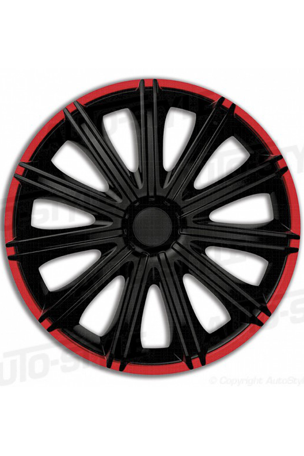 Set wheel covers Nero R 14-inch black/red