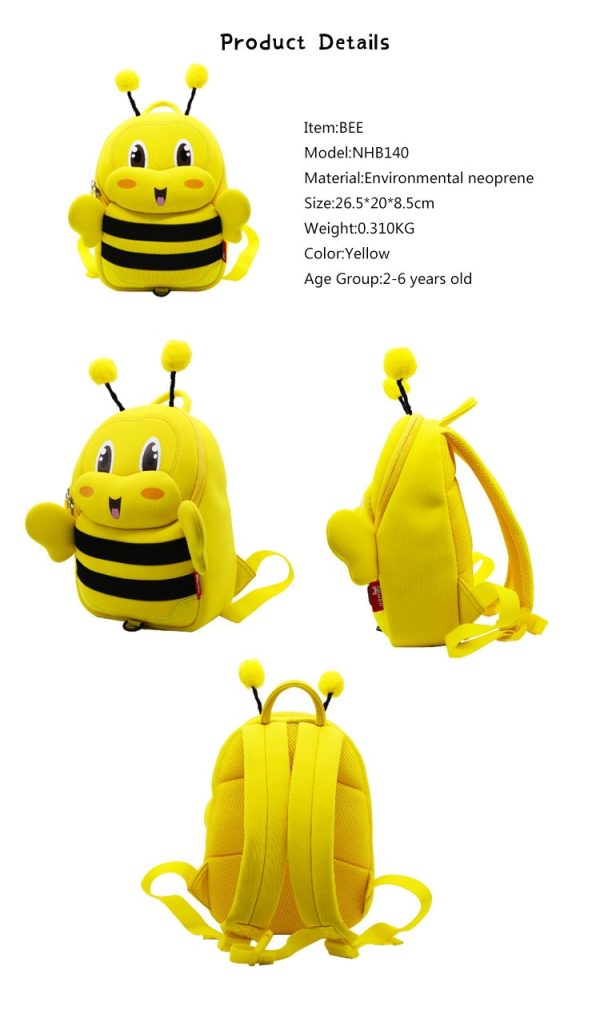 Nohoo-neoprene kids backpack Big – Bee 2