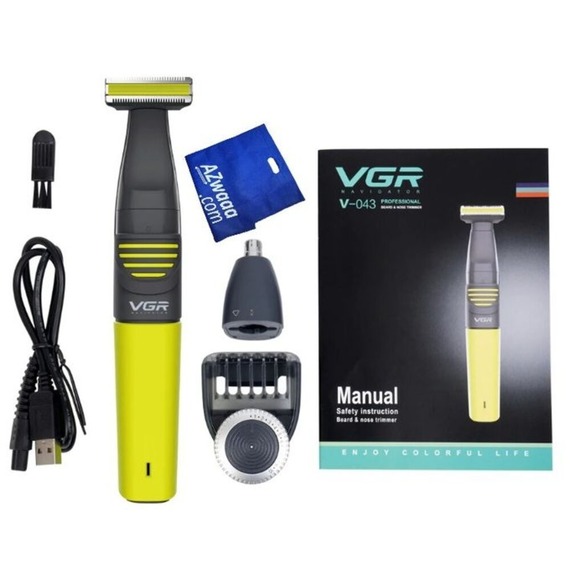 VGR, Electric Shaver 2 in 1 Small T Head Beard Trim USB Charging Male and  Female Shaving Nose Hair Trimmer V-043 - Yallah Shop E-Commerce Website |  Online Shopping in Lebanon