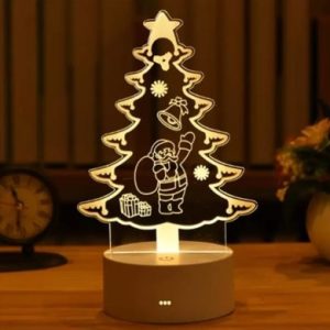 Creative 3D Illusion Anime Acrylic Table Lamp LED (christmass three)
